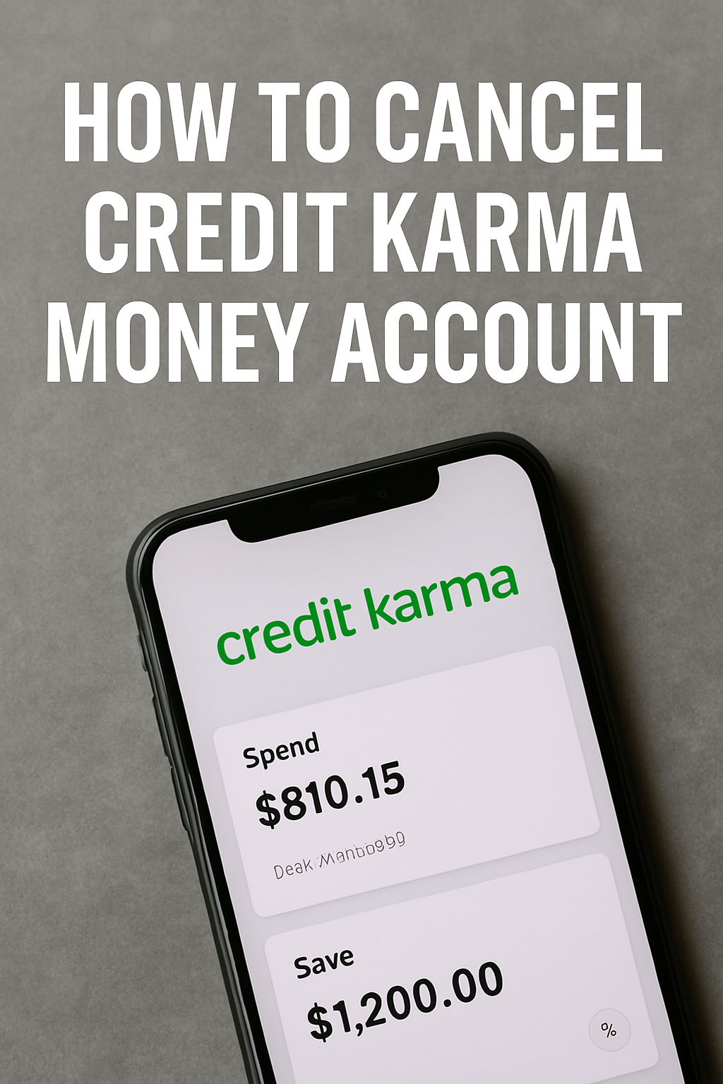 How to cancel Credit Karma Money 