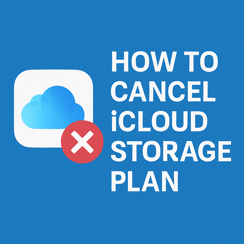 How to cancel iCloud storage