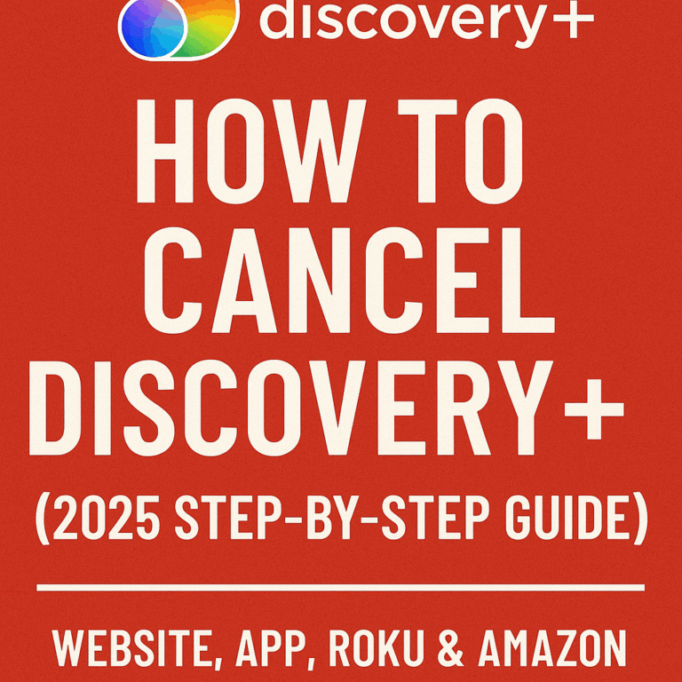 How to Cancel Discovery+ (Step-by-Step for Website, App, Roku & Amazon – 2025)
