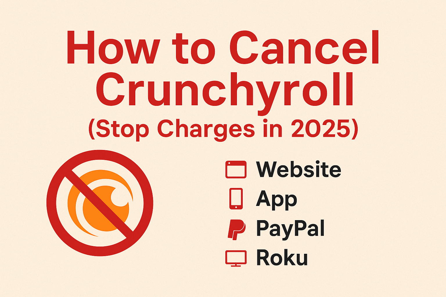 How to cancel Crunchyroll (stop charges in 2025)