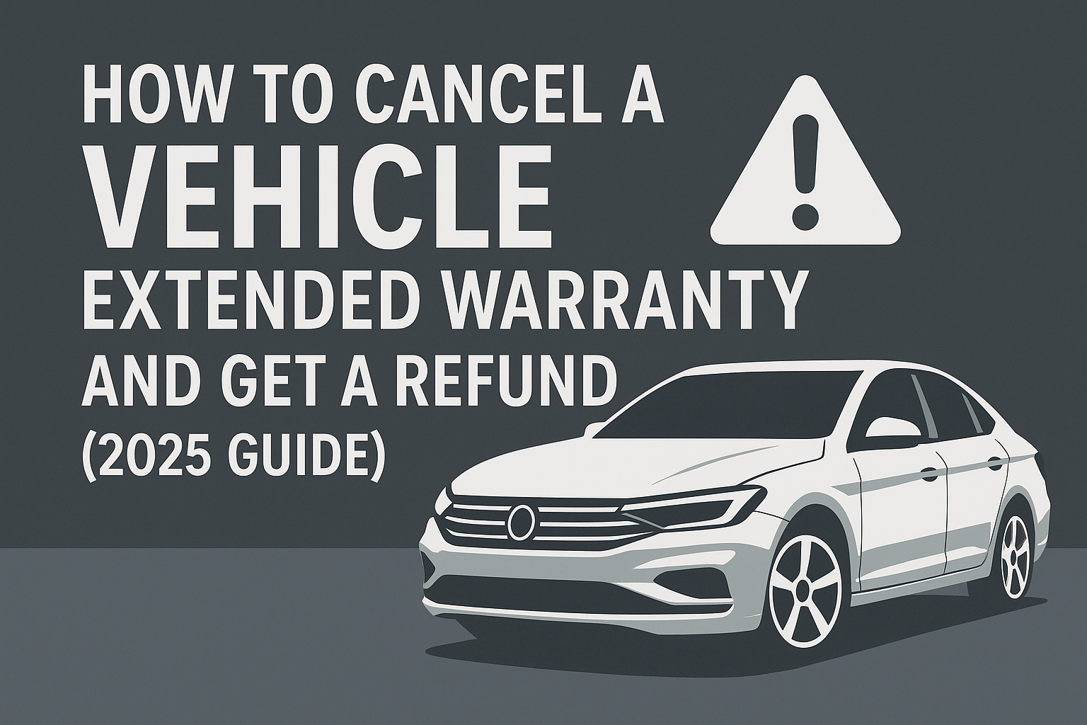 How to cancel a vehicle extended warranty and get a refund